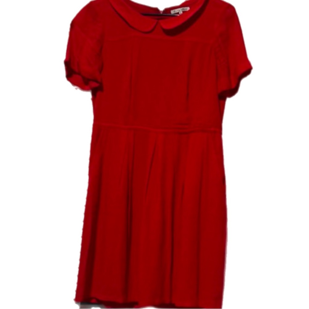 Red Short Sleeve Dress